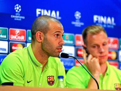 Mascherano i Ter Stegen.