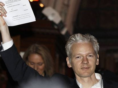 Julian Assange, en 2010 en Londres.