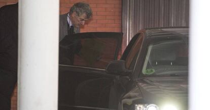 Ángel María Villar, el lunes tras declarar en los juzgados de Majadahonda.