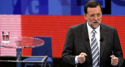 Mariano Rajoy, en la seva segona participació a 'Tengo una pregunta para usted', el 2009.