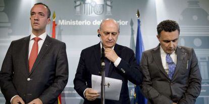 Francisco Martínez, Jorge Fernández Díaz y Conrado Escobar.