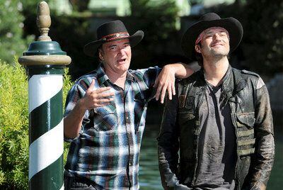 Quentin Tarantino (a la izquierda) y Robert Rodríguez, en Venecia.