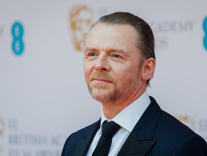 El actor Simon Pegg, en los EE British Academy Film Awards, celebrados en el Royal Albert Hall de Londres el 13 de marzo de 2022.