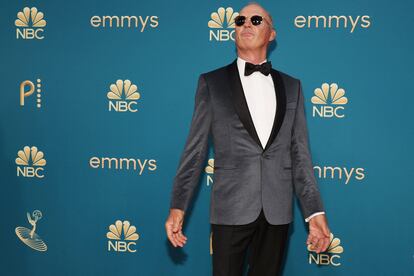 Michael Keaton arrives at the 74th Emmy Awards ceremony.