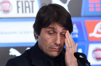 Antonio Conte el pasado 28 de marzo.