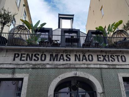 Vista de una calle del centro de Lisboa.