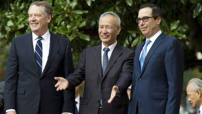 El viceprimer ministro chino Liu He al iniciar la ronda