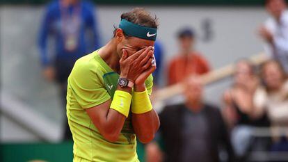Rafa Nadal, este domingo tras ganar Roland Garros.