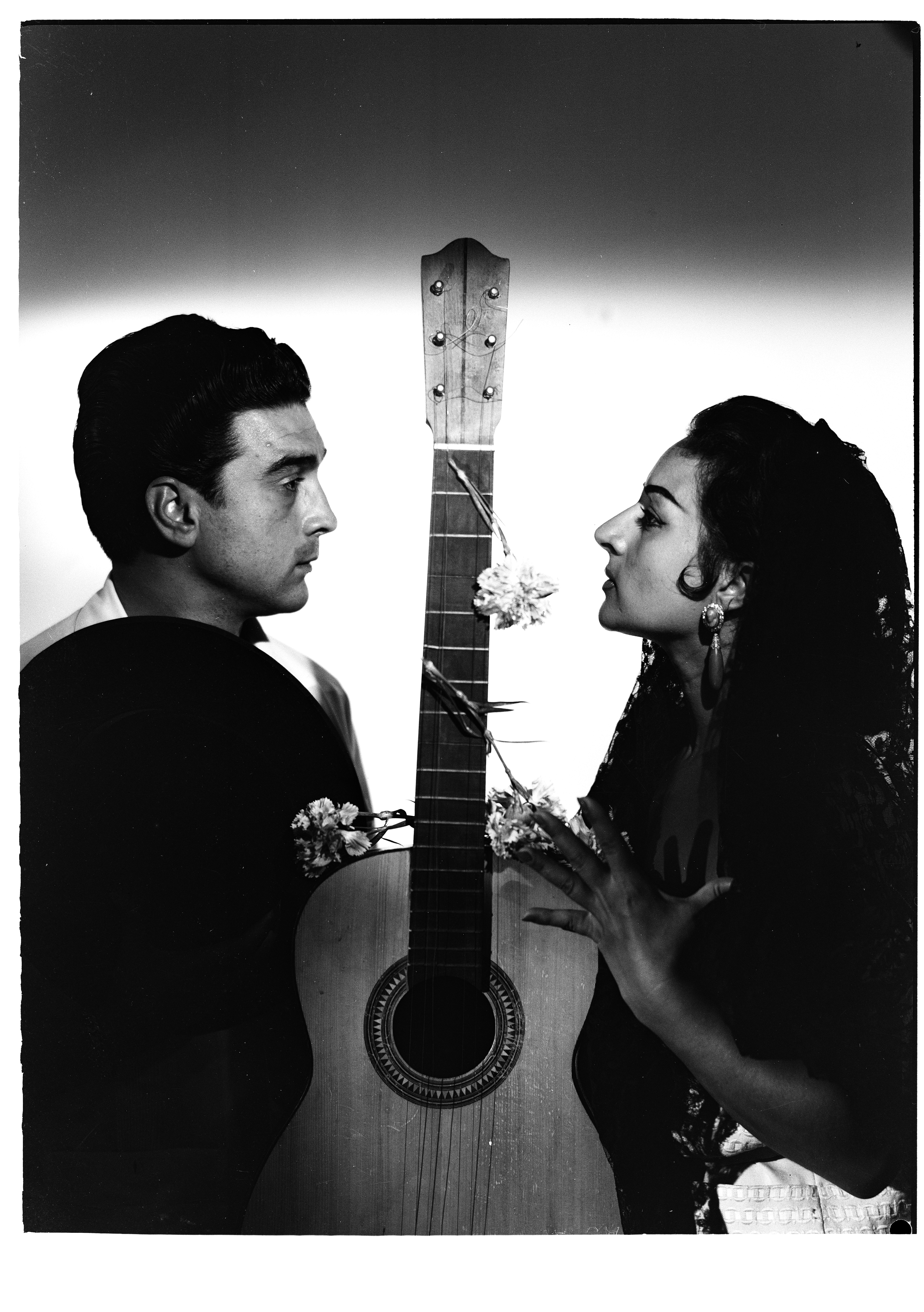 Lola Flores y El Pescaílla, en una imagen del fotógrafo Ibáñez de 1958.
