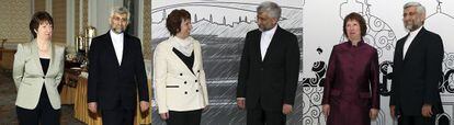 Catherine Ashton en sus tres últimas reuniones con Said Yalilí.