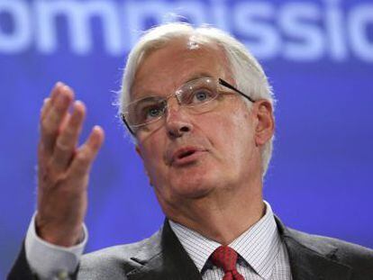 Michel Barnier, este mi&eacute;rcoles en Bruselas.