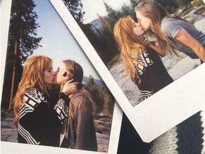 La noche del pasado lunes Bella Thorne publicó estas imágenes en su perfil de Snapchat.
