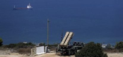 Bater&iacute;a de misiles israel&iacute;, en Haifa.