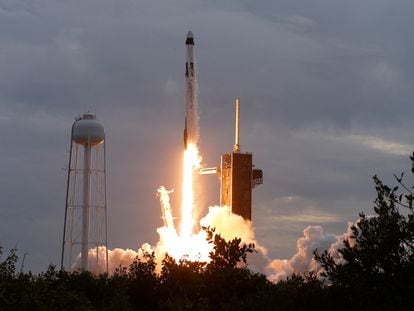 Lanzamiento de la misión 'Axiom 3' con el comandante Michael López-Alegría a bordo, en Cabo Cañaveral, Florida, EE UU, el 18 de enero.