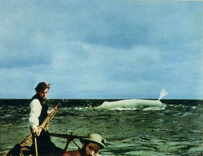 Un fotograma de la adaptación de 'Moby Dick' de John Huston. .
