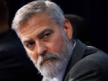 George Clooney el pasado jueves en Londres.