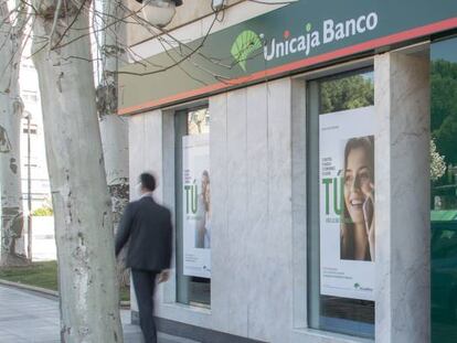 Una sucursal bancaria de Unicaja.