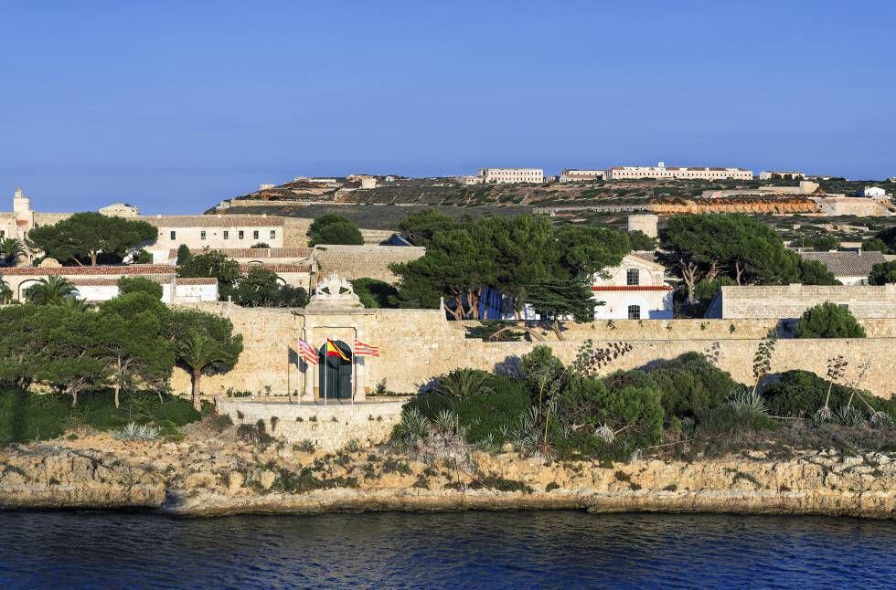 Vista de la fortaleza de La Mola (Menorca).