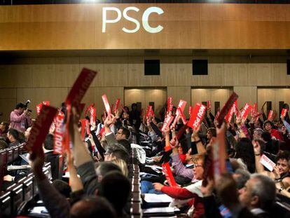 La primera jornada del Congreso del PSC en Barcelona.