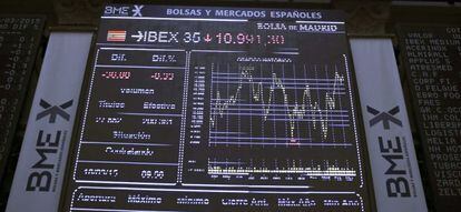 Vista general de la Bolsa de Madrid.