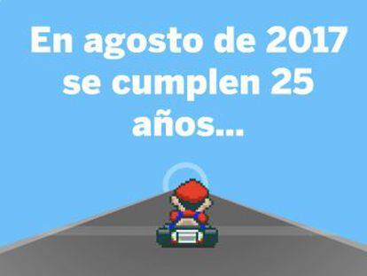 El primer juego de la serie Mario Kart fue lanzado en Japón el 27 de agosto de 1992