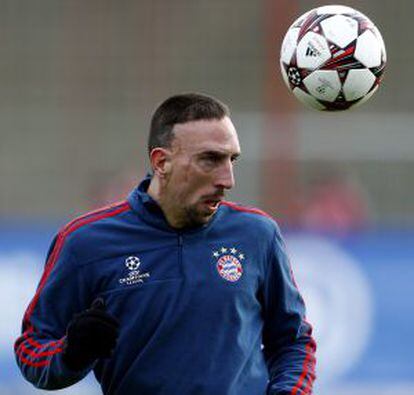 Ribéry, en un entrenamiento