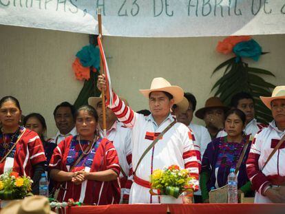 Un acto en el municipio de Oxchuc, en el Estado mexicano de Chiapas. 