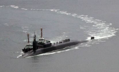 El submarino nuclear Michigan ha atracado en Corea del Sur