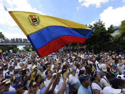 La protesta de la oposici&oacute;n venezolana, del 1 de septiembre. 