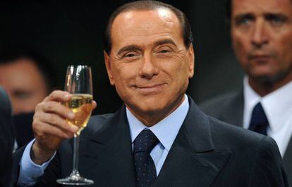 Silvio Berlusconi, en la celebraci&oacute;n de su cumplea&ntilde;os en 2015.