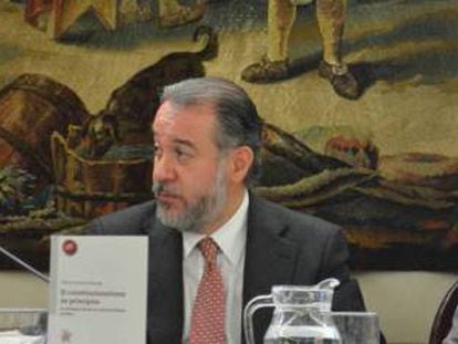 El reci&eacute;n nombrado procurador general de M&eacute;xico, Ra&uacute;l Cervantes, la semana pasada en Madrid.