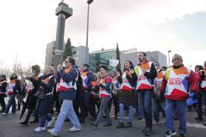 Trabajadores de Telemadrid despedidos en un ERE en 2013. EFE/Archivo