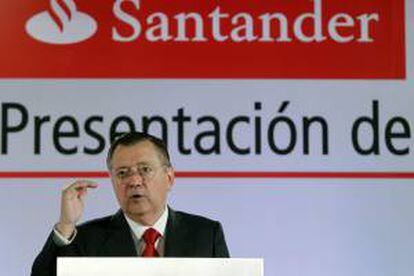 El consejero delegado del Grupo Santander, Alfredo Sáenz. EFE/Archivo