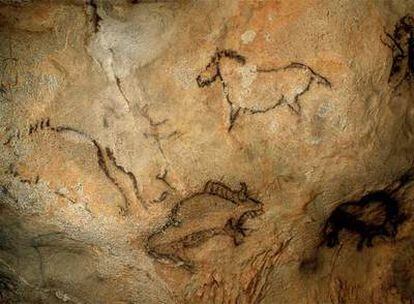 Pinturas de Santimamiñe, en Kortezubi (Vizcaya), una de las 17 cuevas inscritas por la Unesco como Patrimonio de la Humanidad.