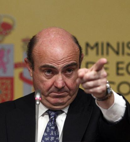 El ministro de Economía y Competitividad, Luis de Guindos. / Uly Martín
