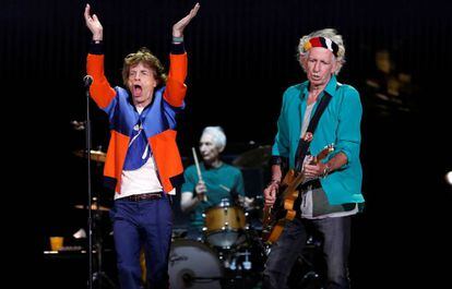 Els Rolling Stones, en un concert a Califòrnia el 2016.