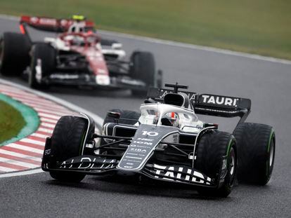 Pierre Gasly durante el Gran Premio de Japón este domingo