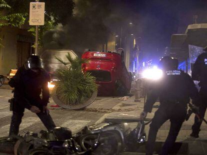 Imatge de les destrosses al barri de Gràcia.