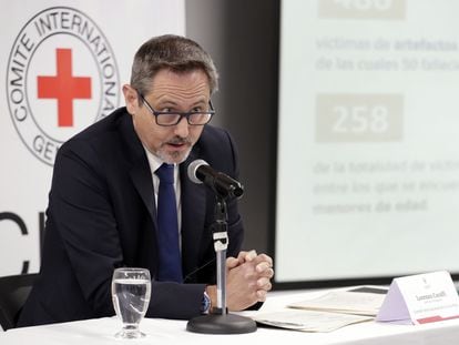 El jefe de la delegación del Comité Internacional de la Cruz Roja (CICR) en Colombia, Lorenzo Caraffi