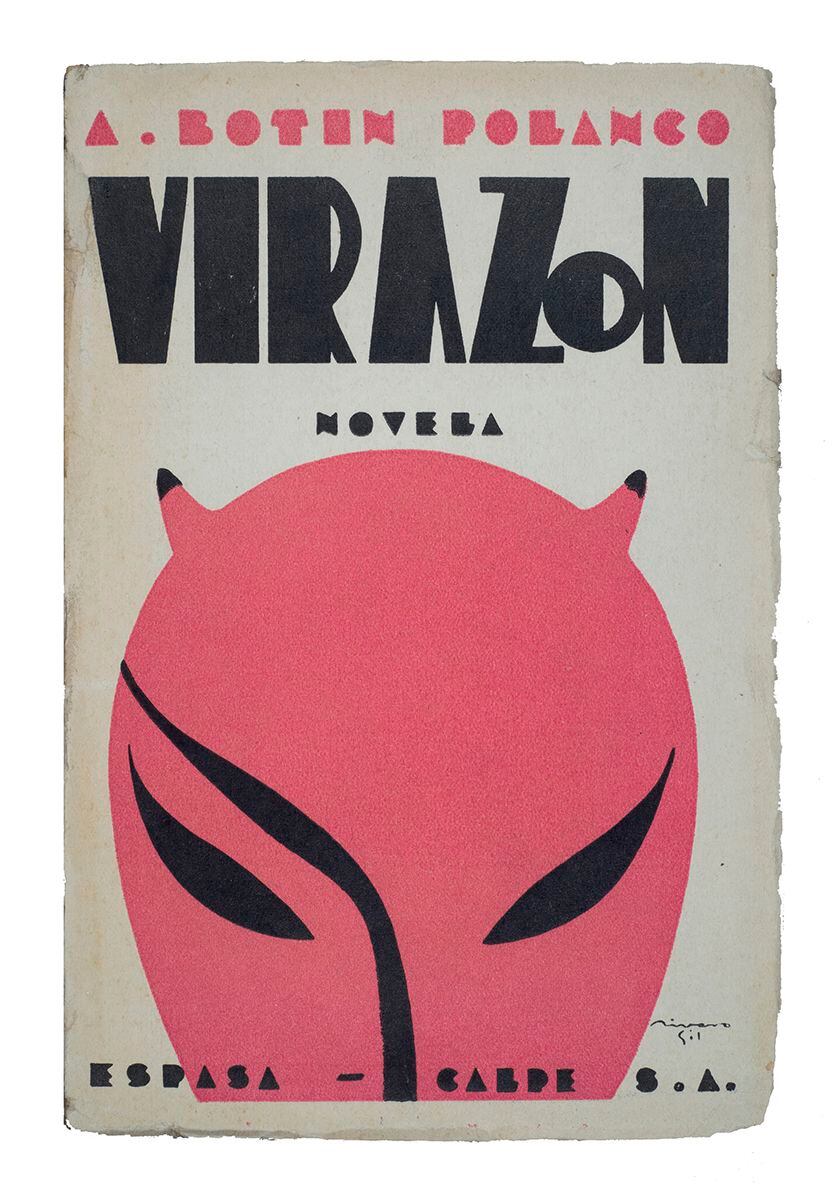 ‘Virazón’, novela de Antonio Botín Polanco con portada ilustrada por Francisco Rivero Gil. Espasa-Calpe.