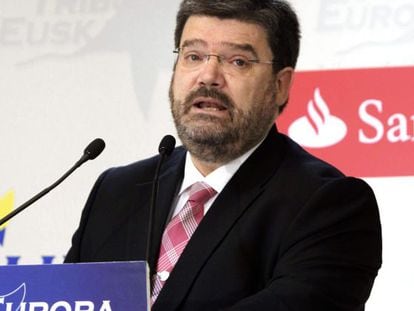 Juan María Aburto, durante su intervención en el Fórum Europa.