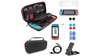 Funda Portátil Nintendo Switch Accesorios Kit De Accesorios