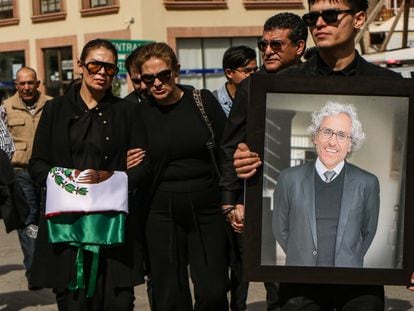 Homenaje póstumo a Juan Pérez Guardado, en la ciudad de Fresnillo, en Zacatecas, el 8 de febrero de 2024.