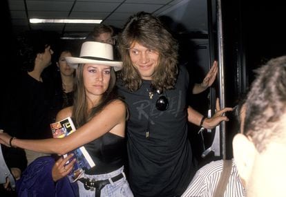 Dorothea Hurley y Jon Bon Jovi en una imagen de juventud. 