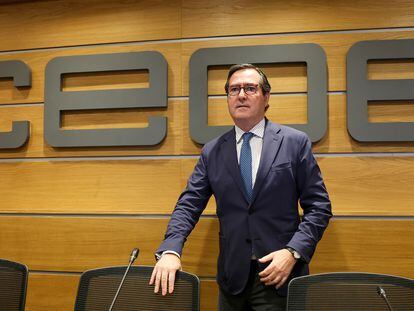 El presidente de CEOE, Antonio Garamendi. Europa Press