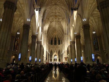 interior de la Catedral de San Patricio de Nueva York.