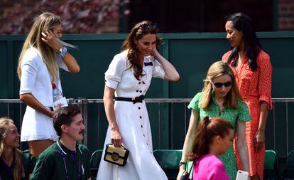 Kate Middleton, duquesa de Cambridge, asiste al torneo de Wimbledon.