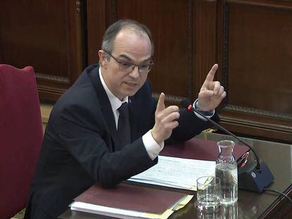 En vídeo, declaración del exconseller de Presidencia Jordi Turull en el juicio del 'procés'.