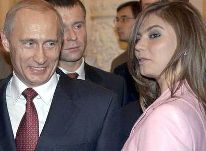 Vladímir Putin y Alina Kabáyeva.