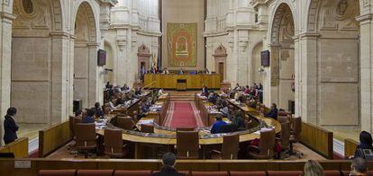 Imagen general de un pleno del parlamento andaluz.